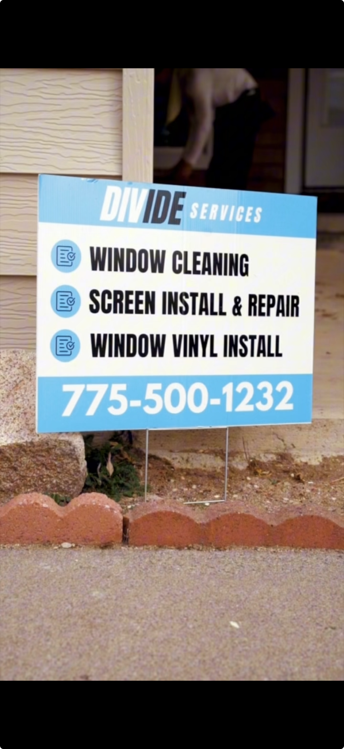 Divide Services sign
